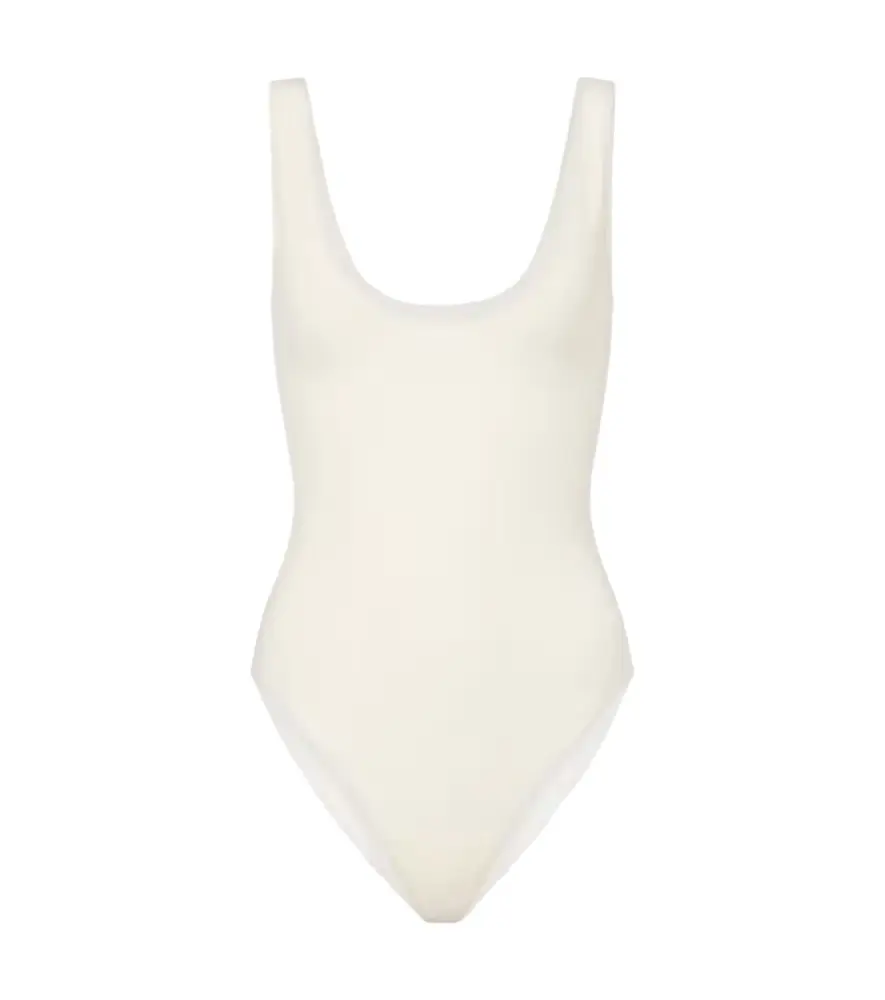 The Row Mandie silk-blend bodysuit