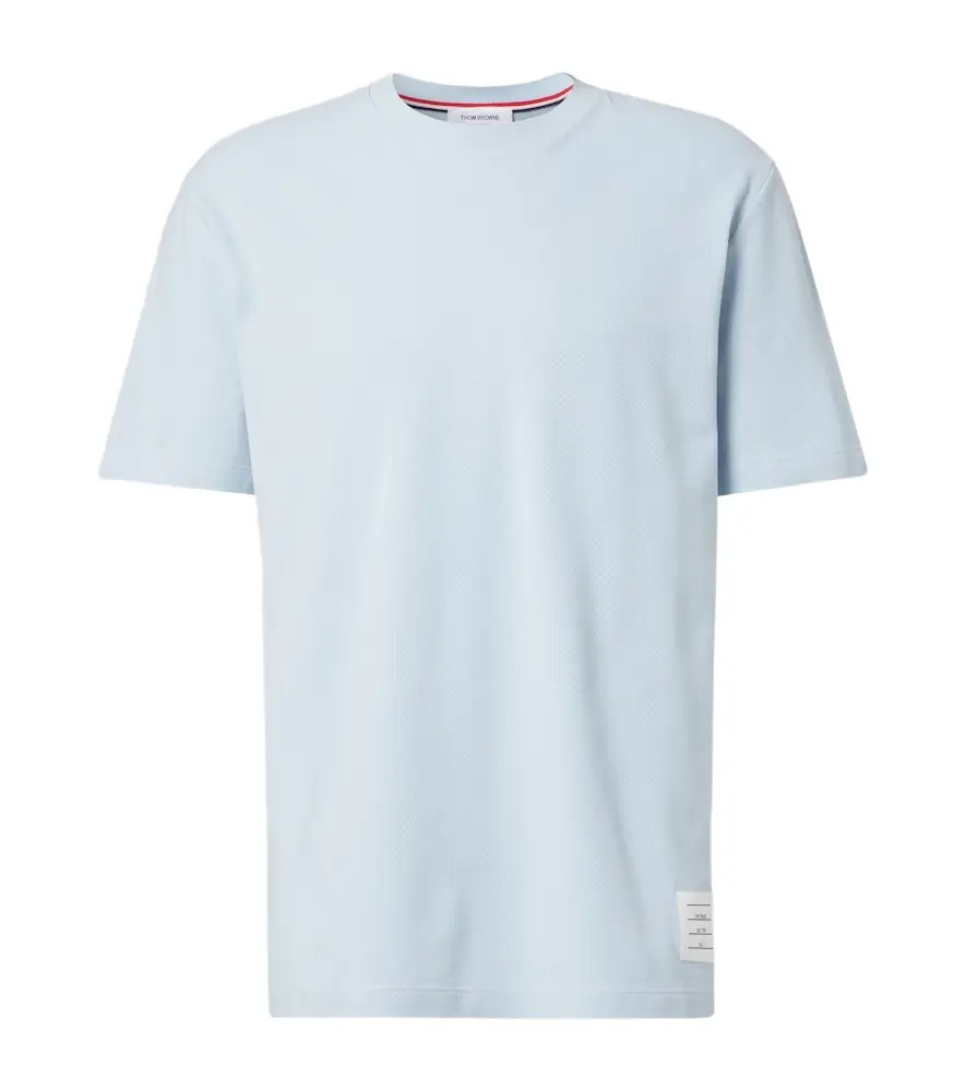 Thom Browne 4-Bar cotton piqué polo shirt