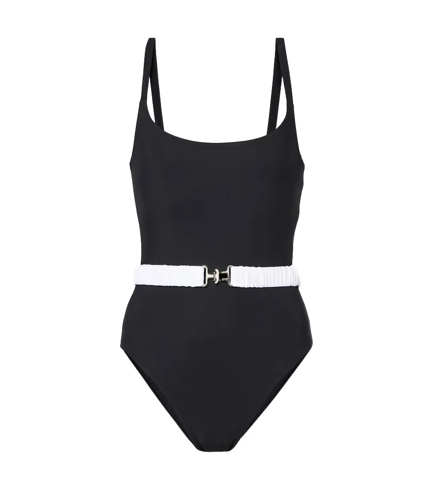 Karla Colletto Kia belted swimsuit
