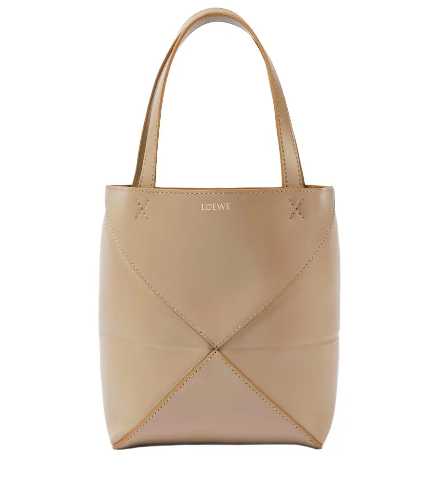 Loewe Puzzle Fold Mini leather tote bag