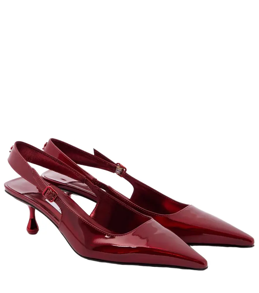 Jimmy Choo Amel 50 patent leather slingback pumps - Women's Shoes