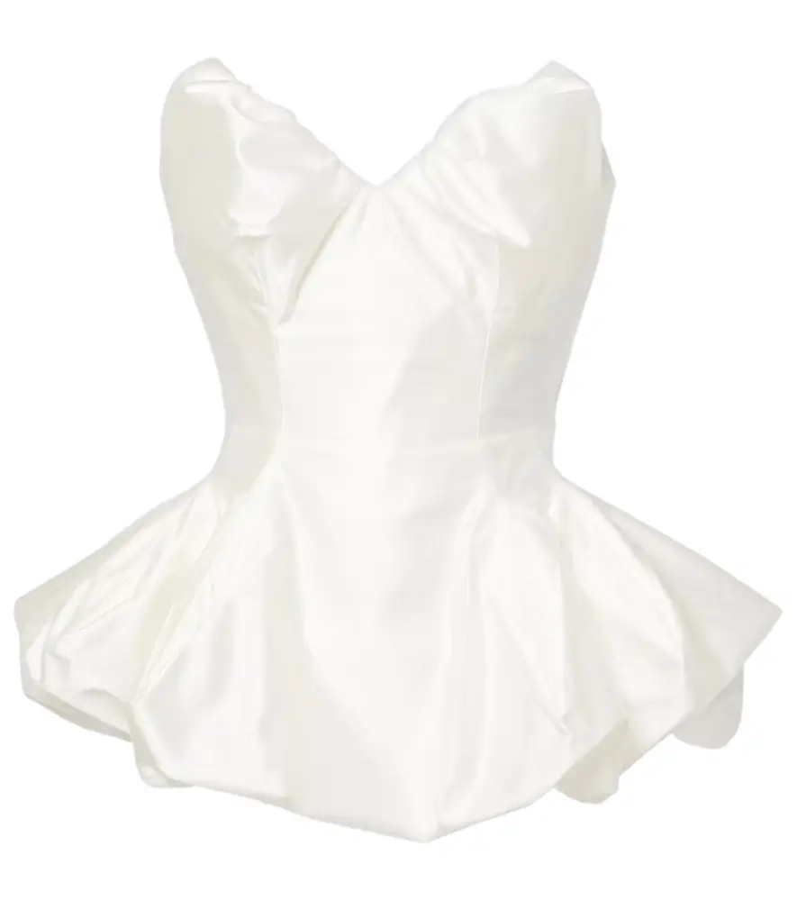 Vivienne Westwood Bridal Raven peplum satin corset