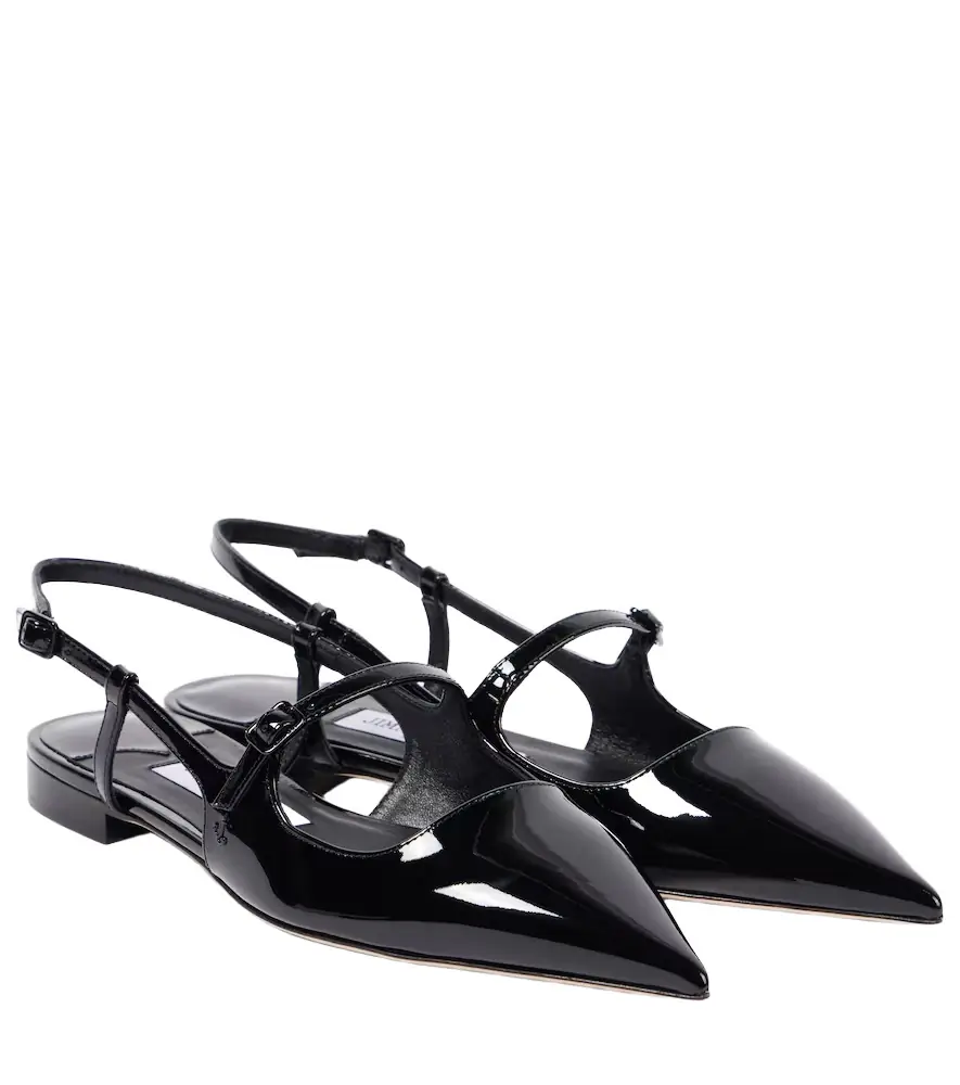 Jimmy Choo Didi patent leather Mary Jane flats - Women's Shoes