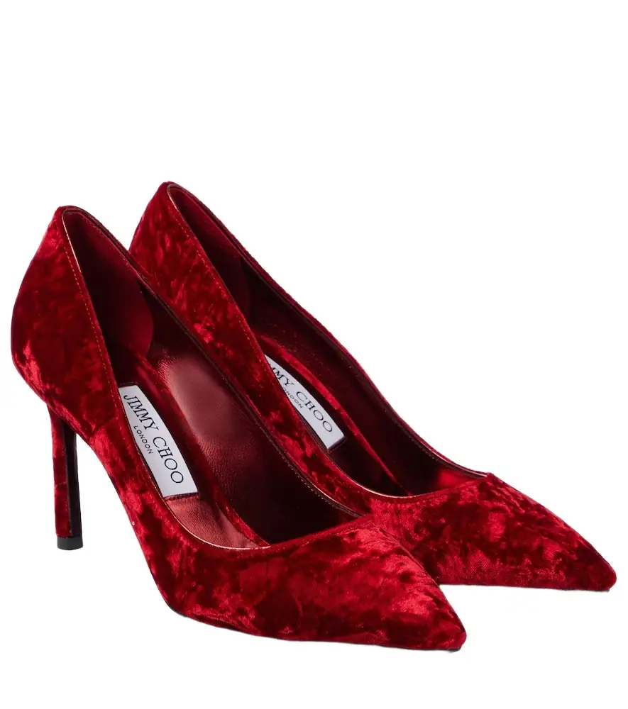 Jimmy Choo Romy 85 velvet pumps - Women's Shoes