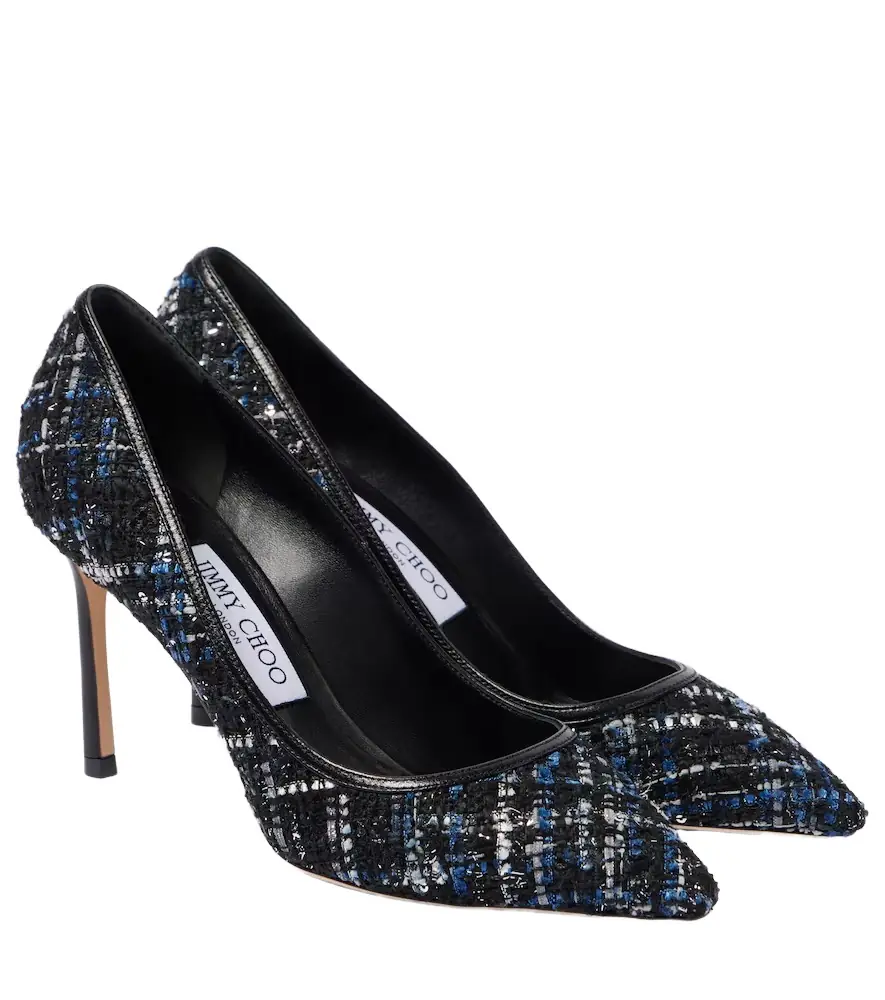 Jimmy Choo Romy 85 tweed pumps - Women's Shoes