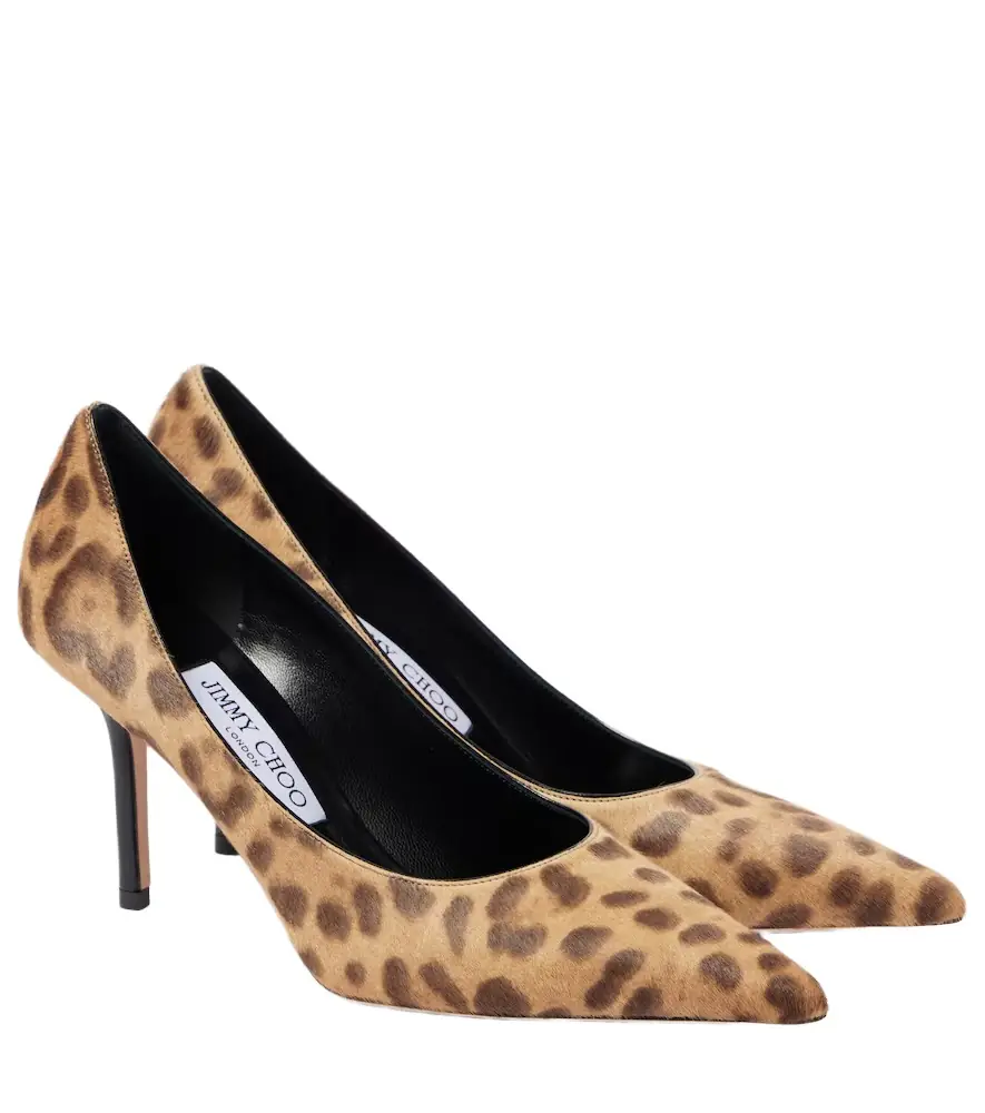 Jimmy Choo Love 85 leopard-print calf hair pumps - Women's Shoes
