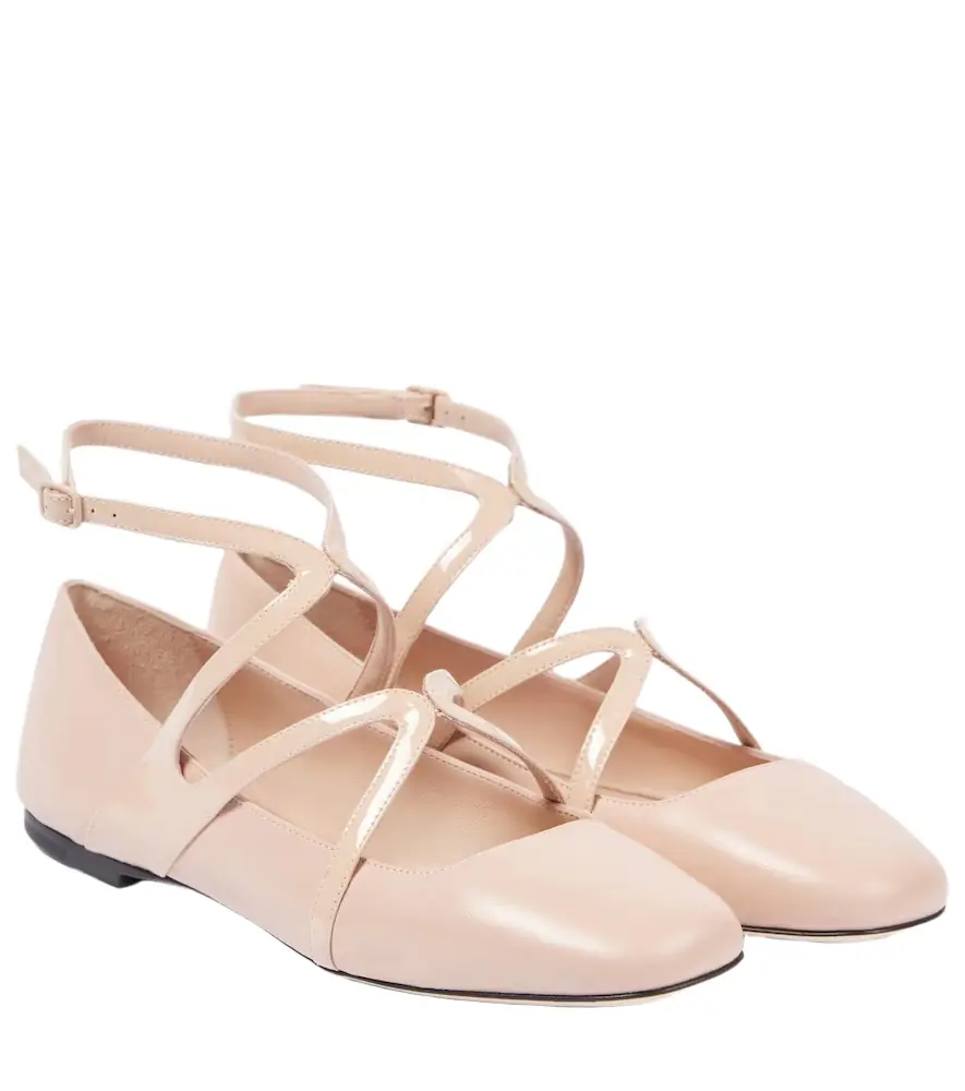 Jimmy Choo Astoria leather ballet flats - Women's Shoes