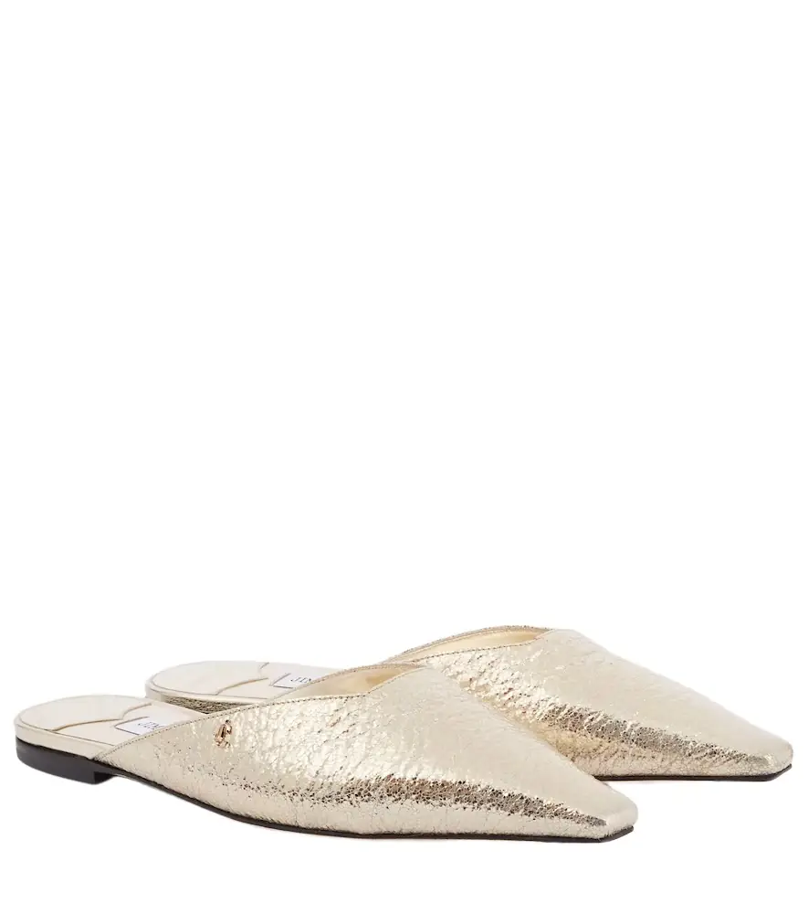 Jimmy Choo Vivi metallic leather mules - Women's Shoes