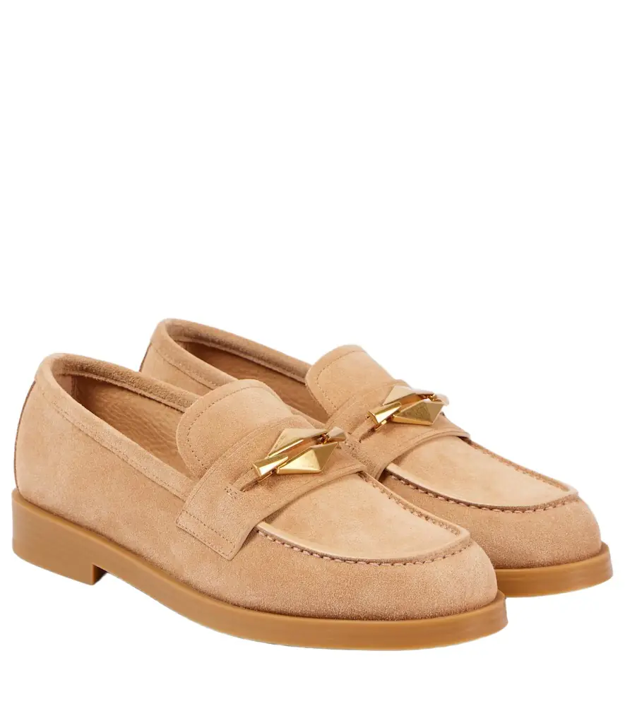Jimmy Choo Maddie Diamond suede loafers - Women's Shoes