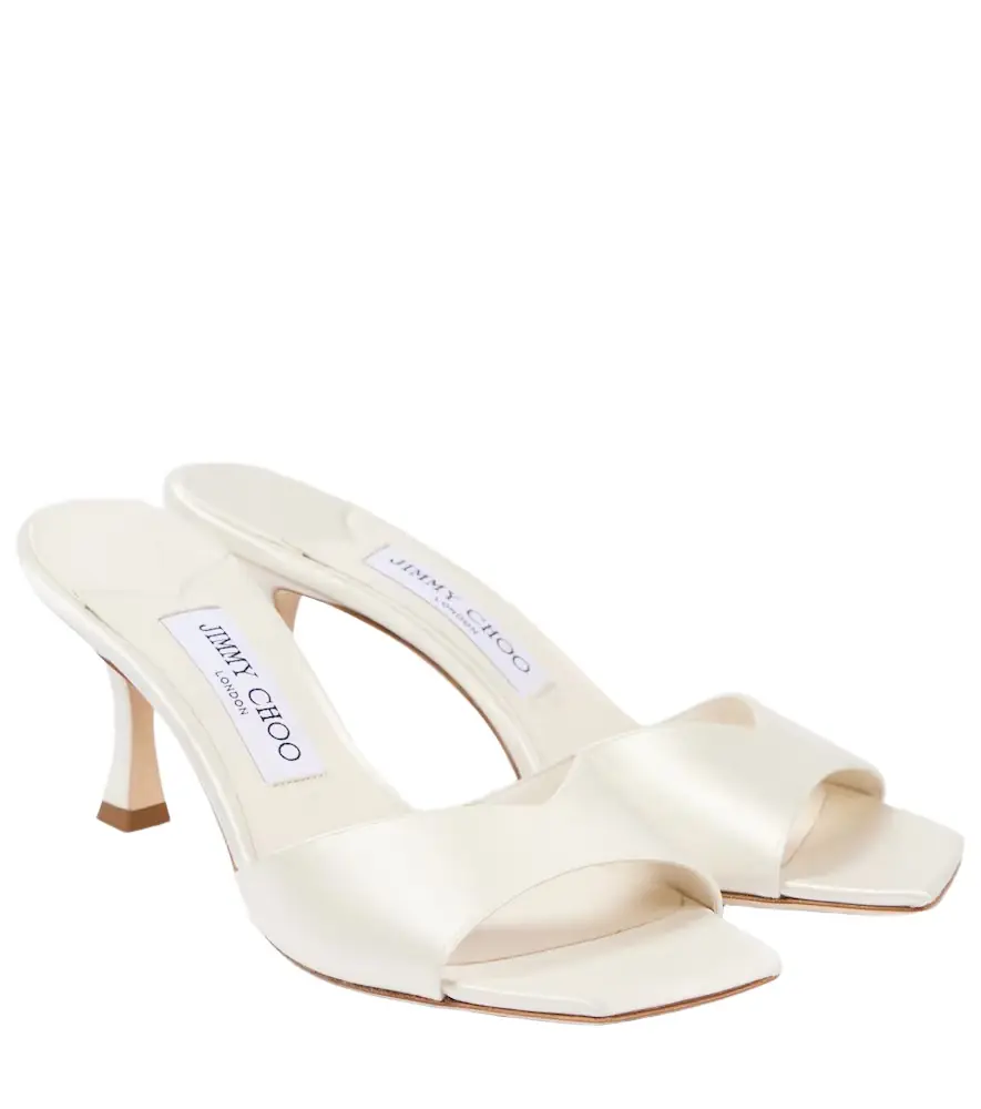 Jimmy Choo Skye 70 satin mules