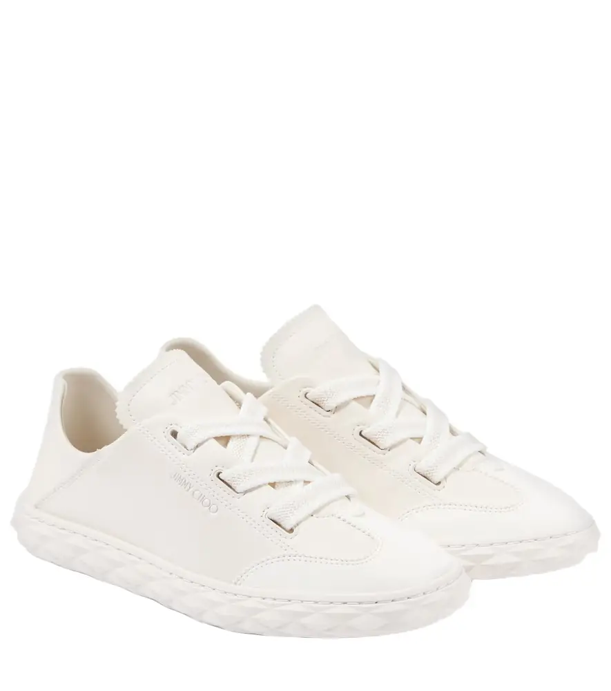 Jimmy Choo Diamond Light Flex/F leather sneakers