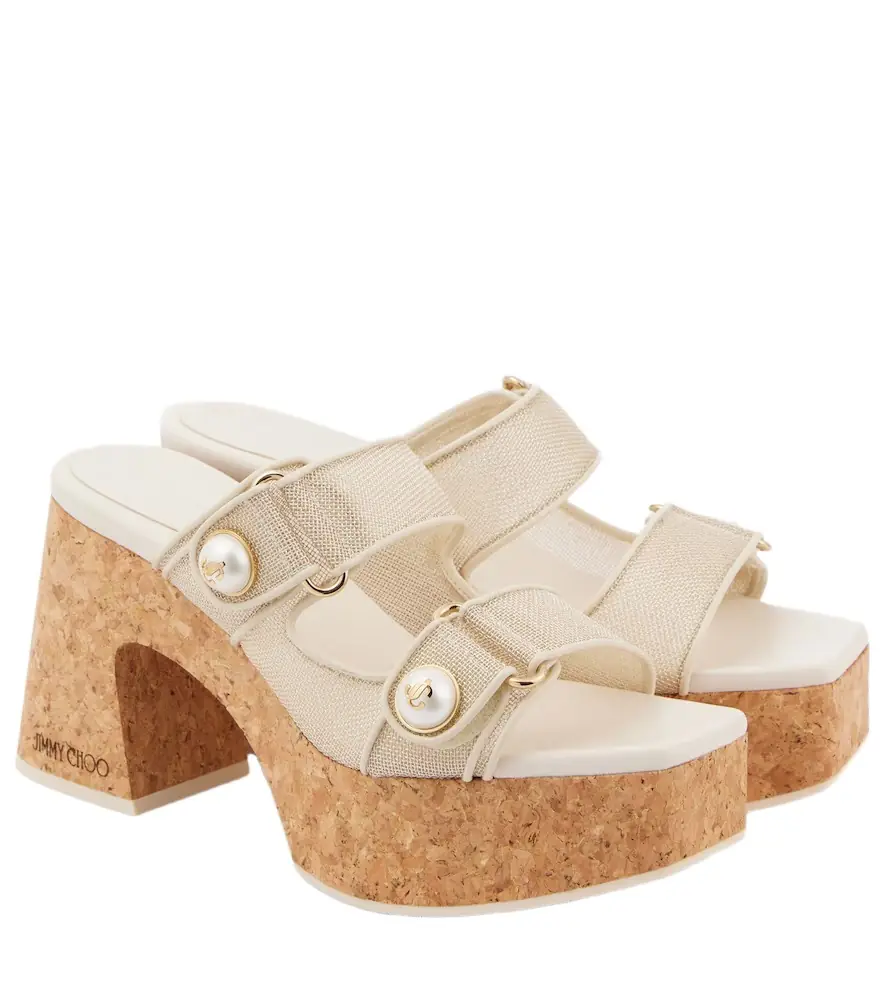 Jimmy Choo Fayence 95 platform sandals - Women's Shoes