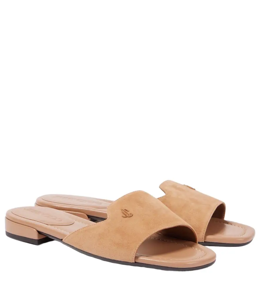 Jimmy Choo Dina suede slides - Women's Shoes
