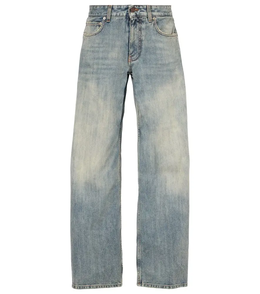 Balenciaga Mid-rise wide-leg jeans