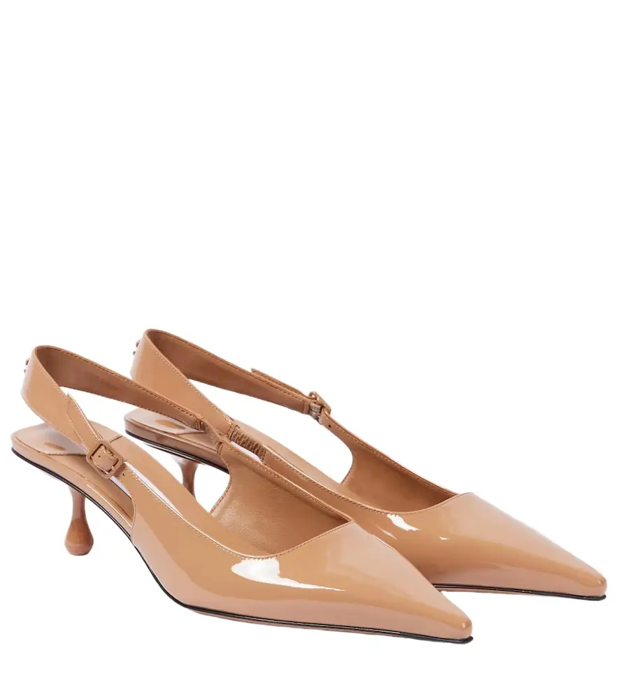 Jimmy Choo Amel 50 patent leather slingback pumps - Women's Shoes