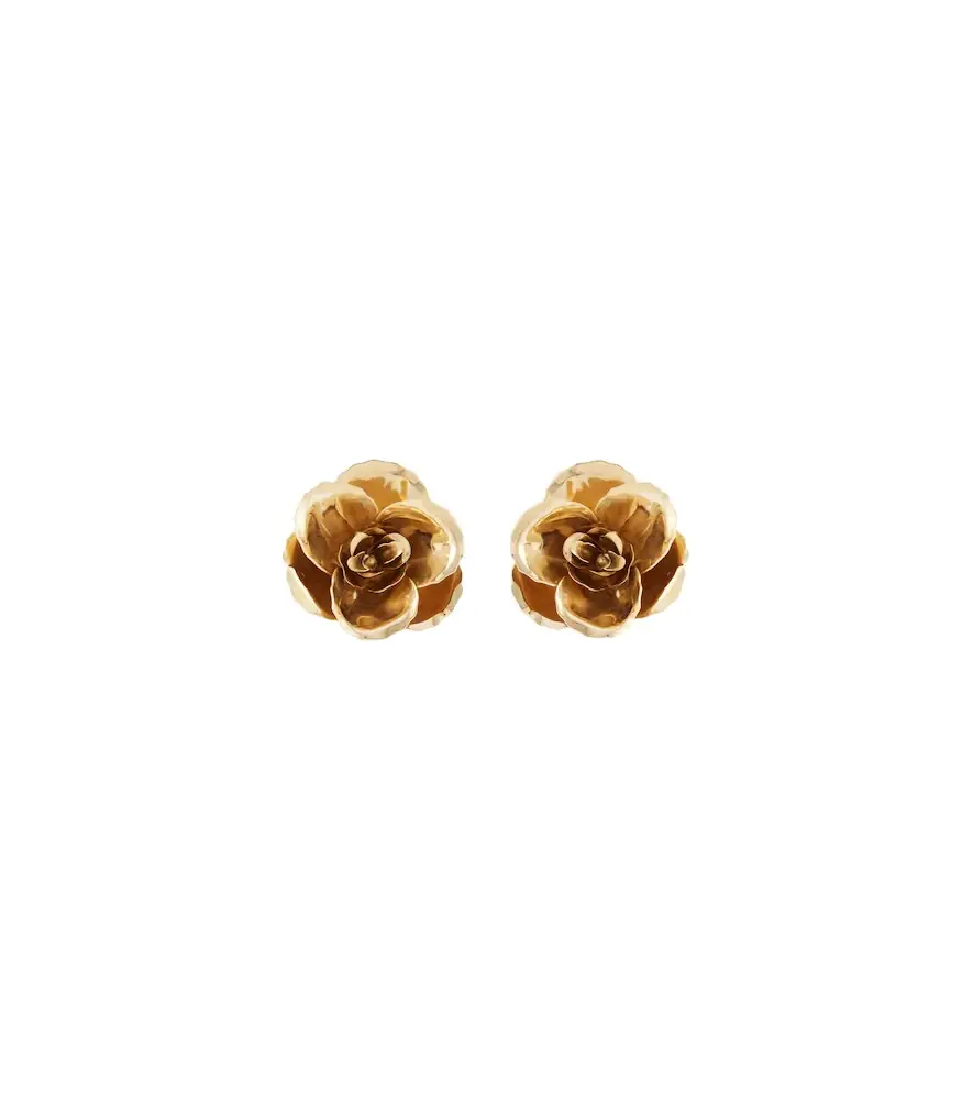 Jennifer Behr Gladiolus 18kt gold-plated earrings