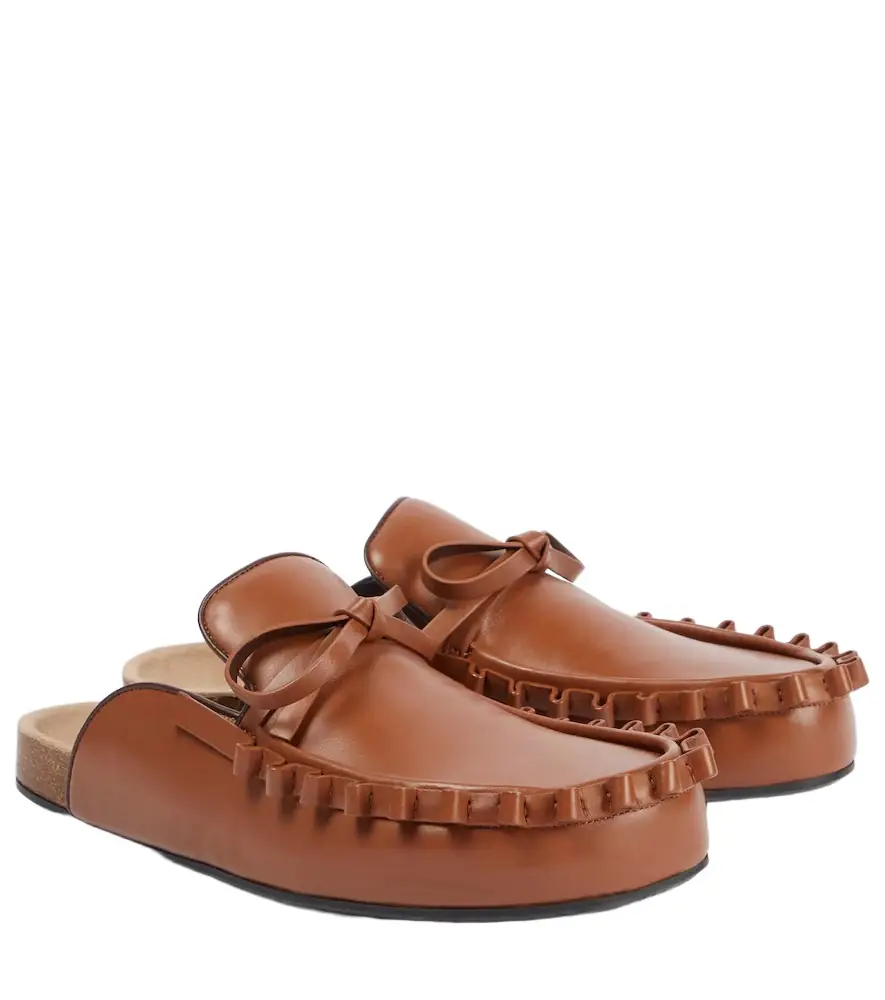 JW Anderson Ruffled leather mules
