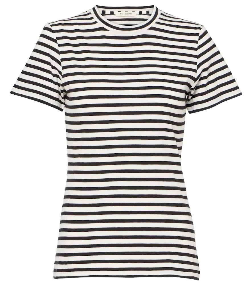 Nili Lotan Mariela striped cotton jersey T-shirt