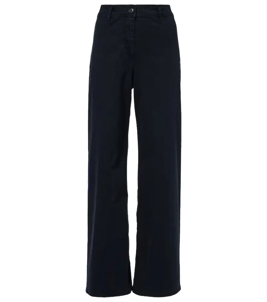 Nili Lotan Megan cotton wide-leg pants