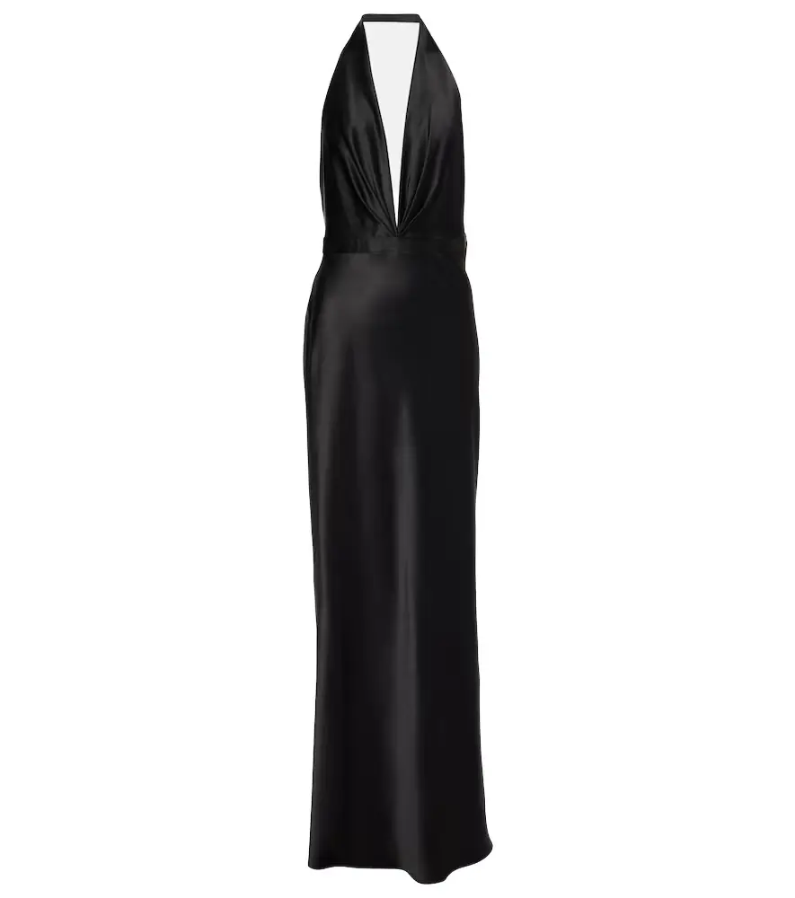 Nili Lotan Essy silk charmeuse gown