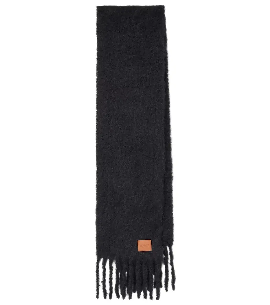 Loewe Anagram mohair and wool-blend scarf