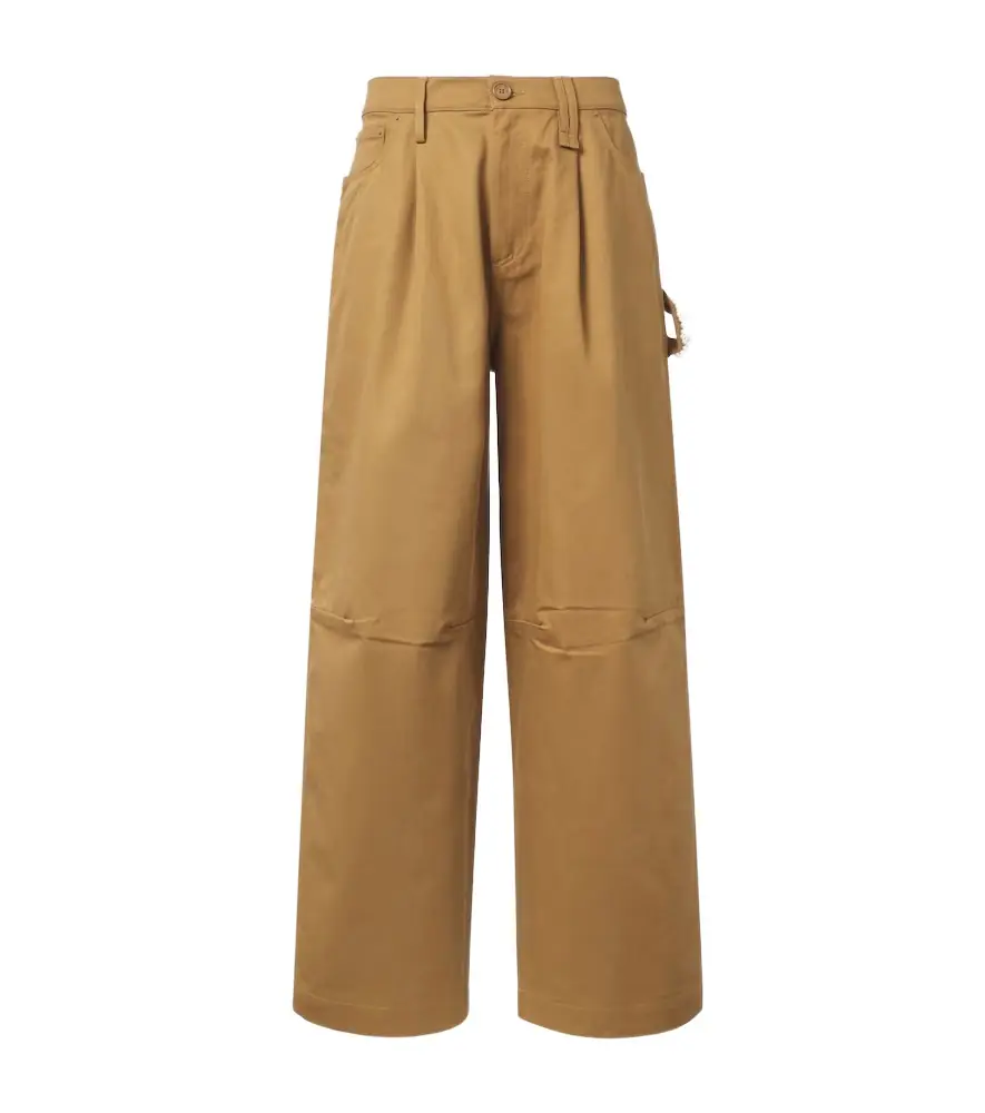 Simone Rocha Embellished wide-leg jeans