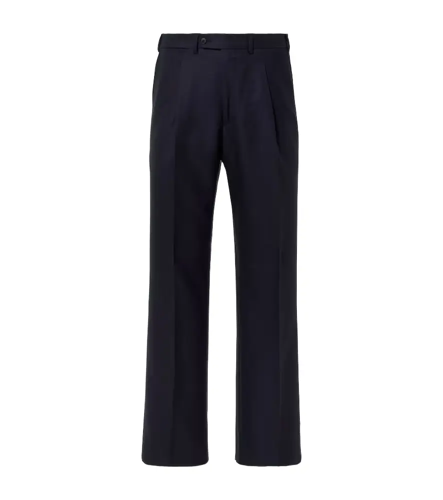 Saman Amel Amo wool twill straight-leg pants