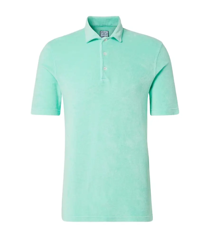 Fedeli Cotton terry polo shirt