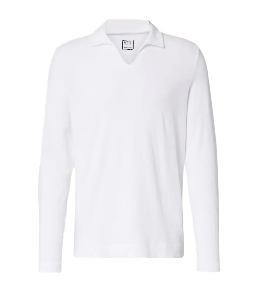 Fedeli Cotton terry polo shirt
