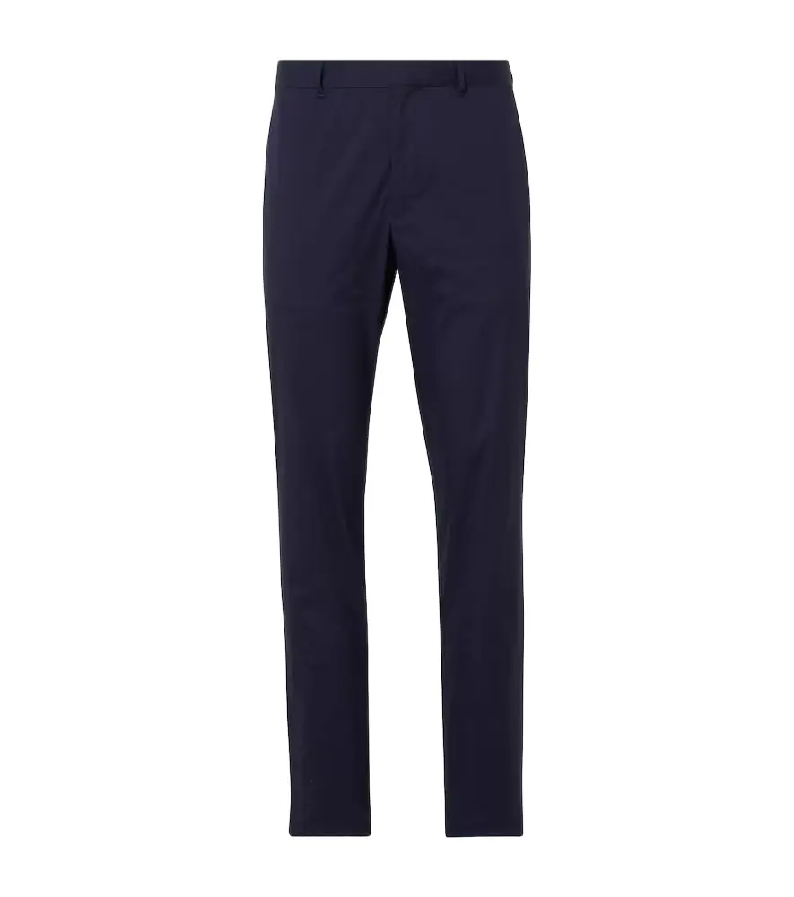 Prada Cotton-blend poplin straight pants