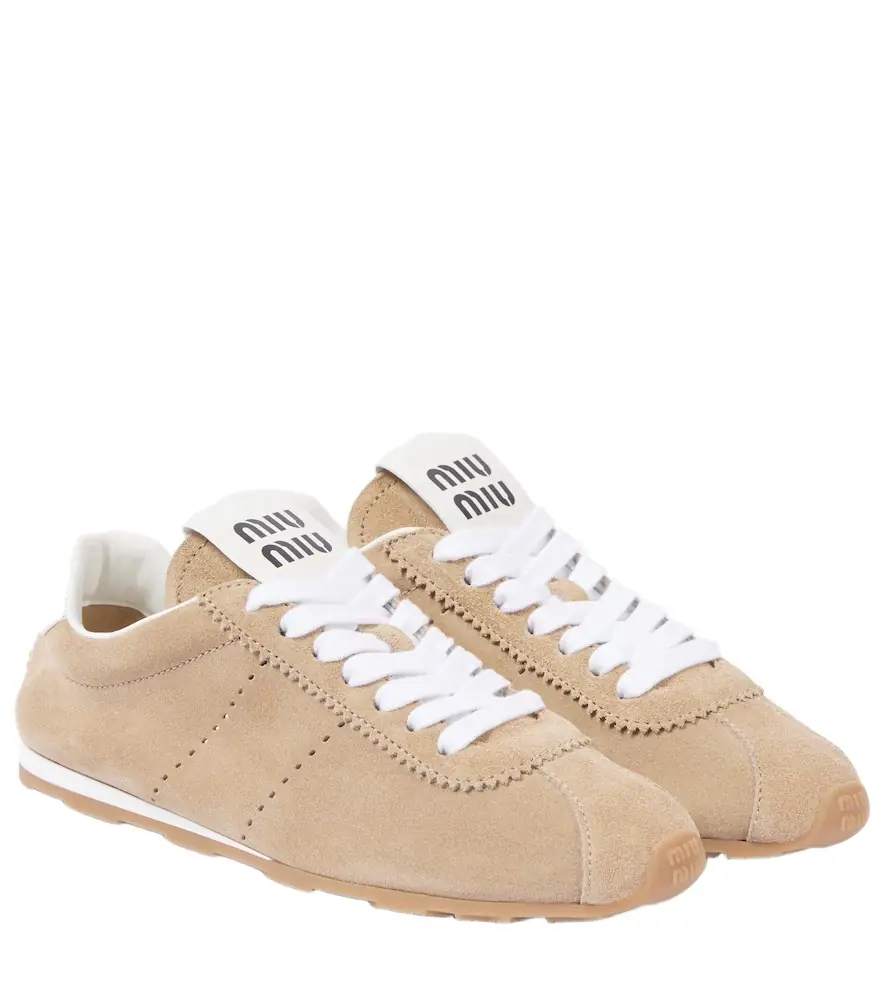 Miu Miu Plume suede sneakers