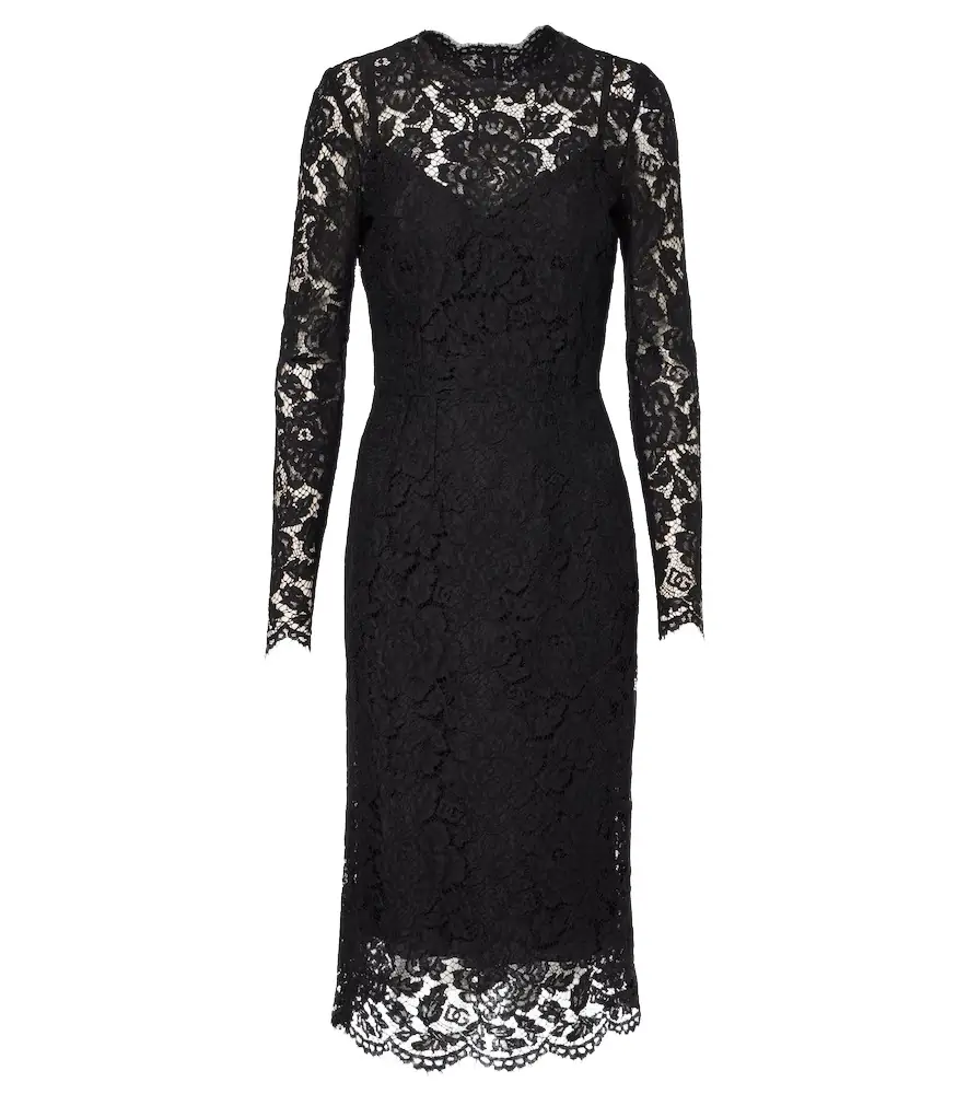 Dolce & Gabbana DG lace midi dress