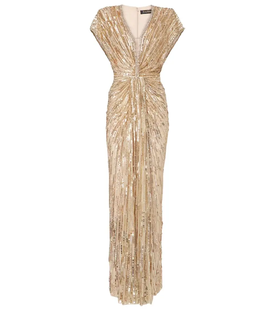 Jenny Packham Zola sequined tulle gown