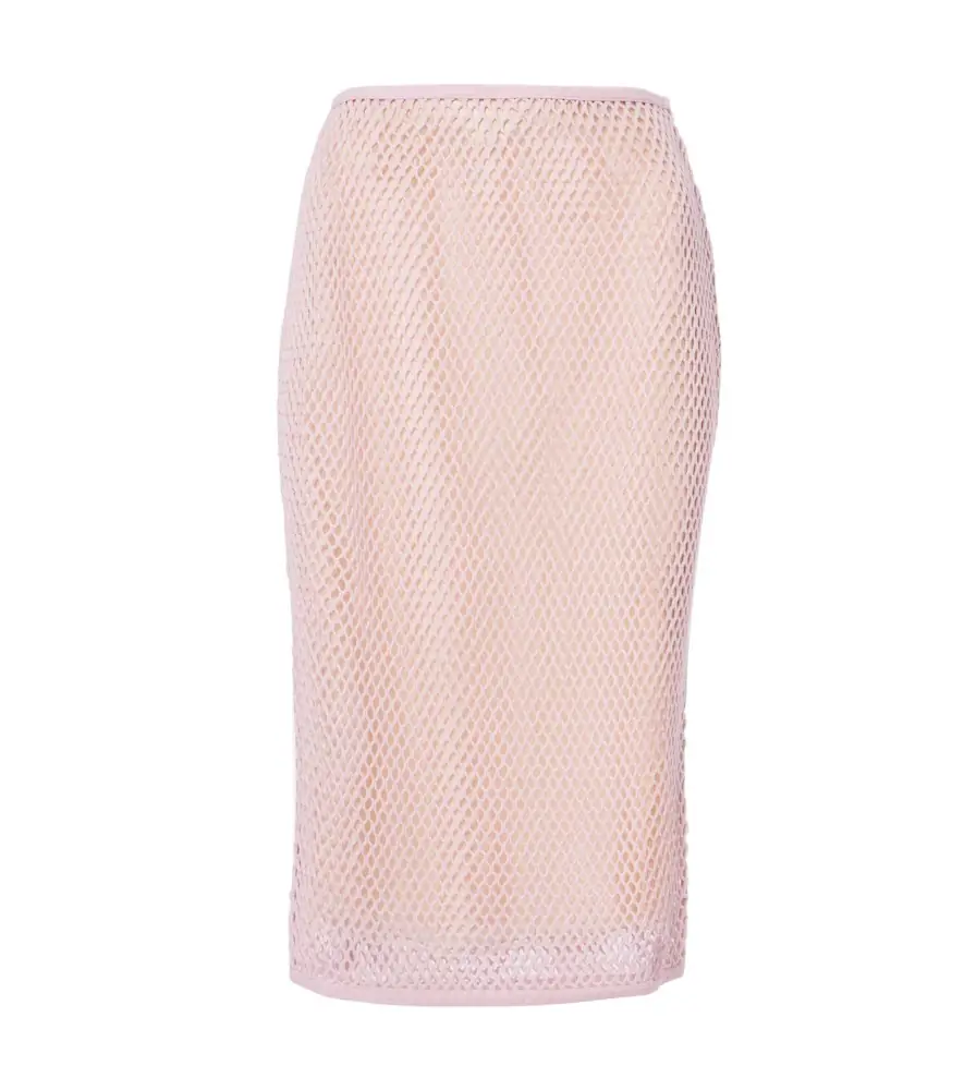 Prada Crochet midi skirt