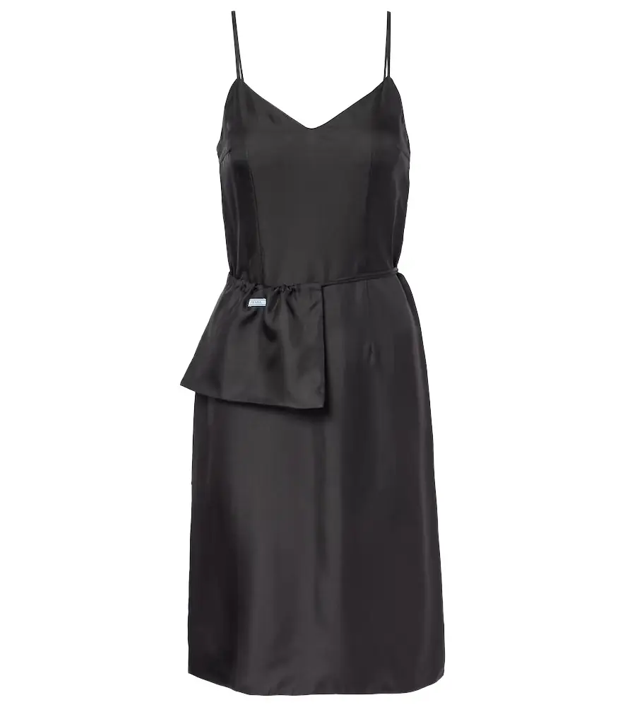 Prada Silk twill slip dress
