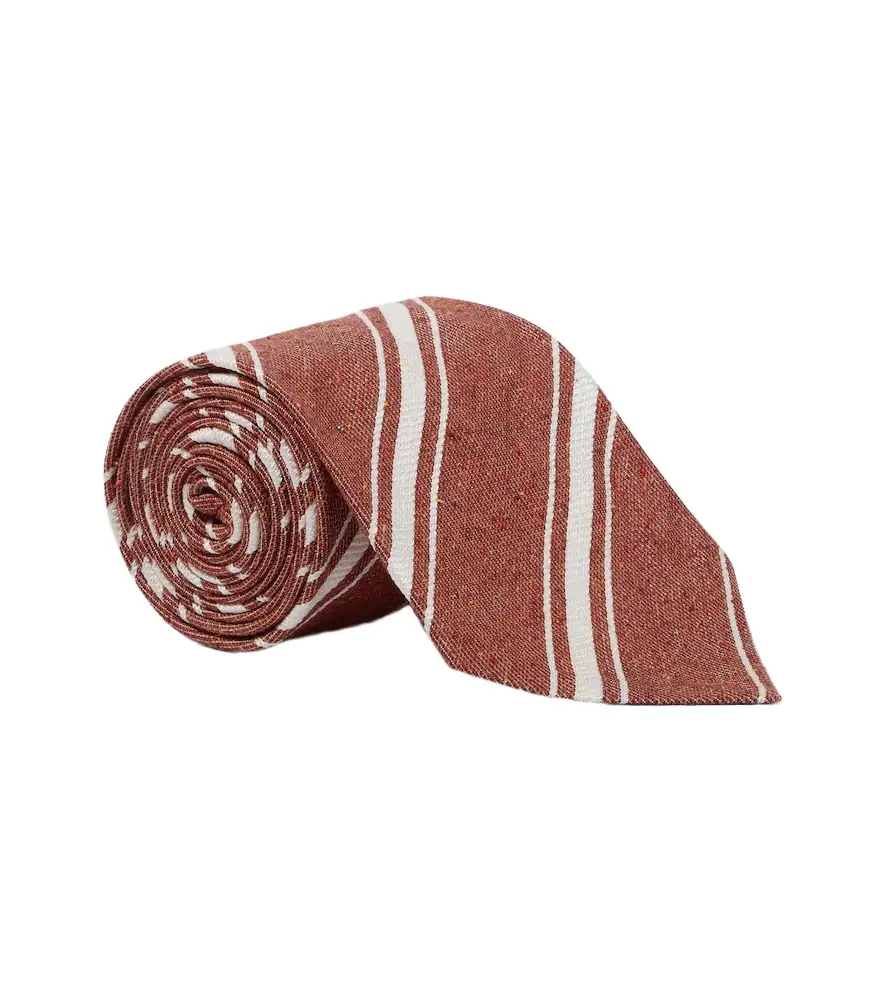 Dunhill Striped silk jacquard tie