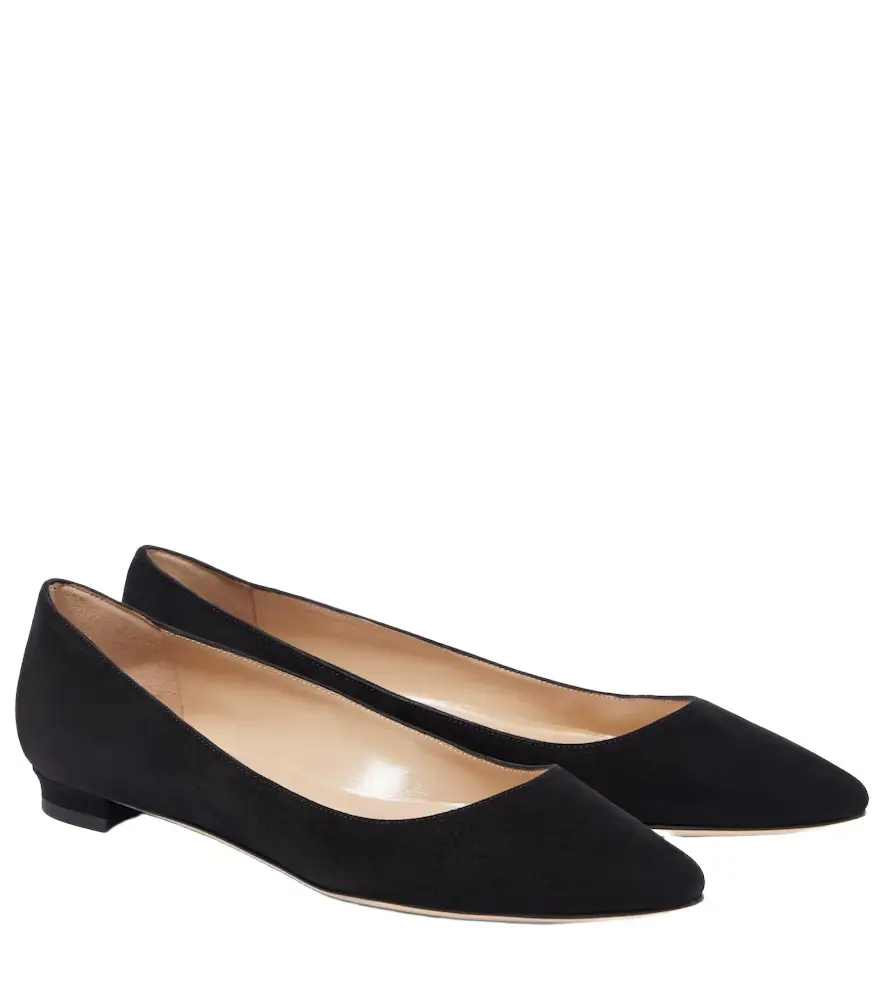 Manolo Blahnik BB suede ballet flats