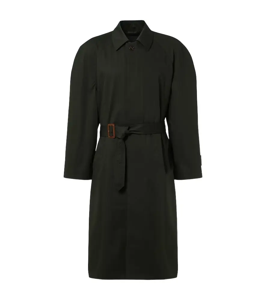 Balenciaga Belted cotton car coat