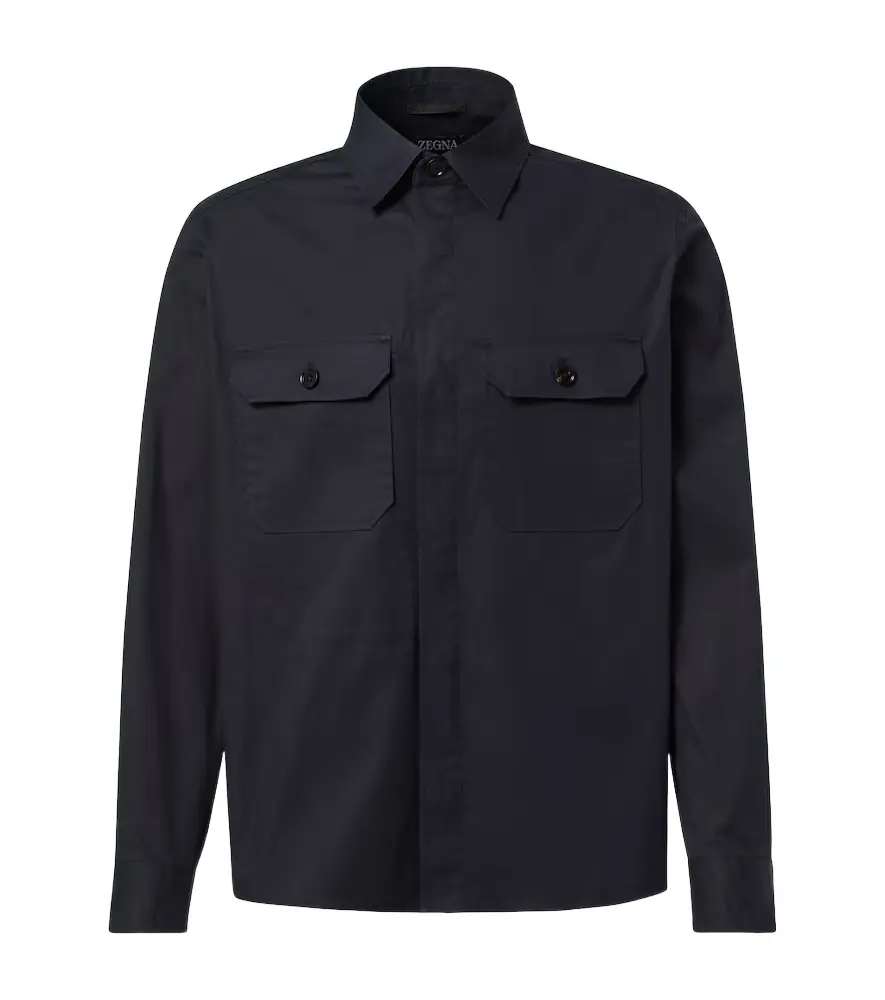 Zegna Cotton-blend shirt