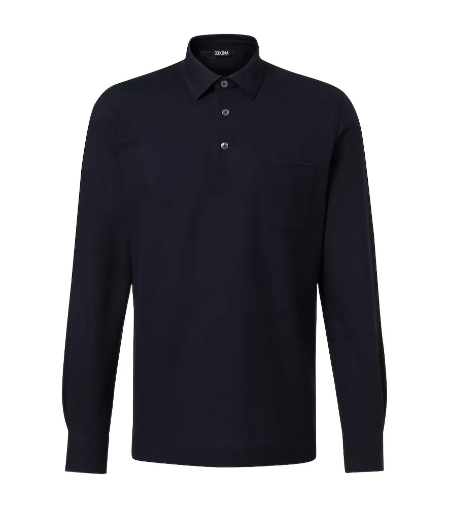 Zegna Logo cotton polo shirt