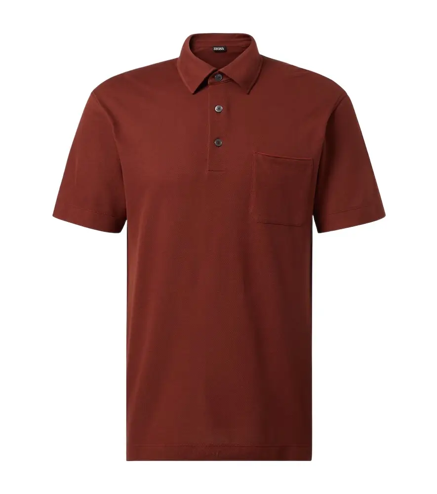 Zegna Cotton piqué polo shirt