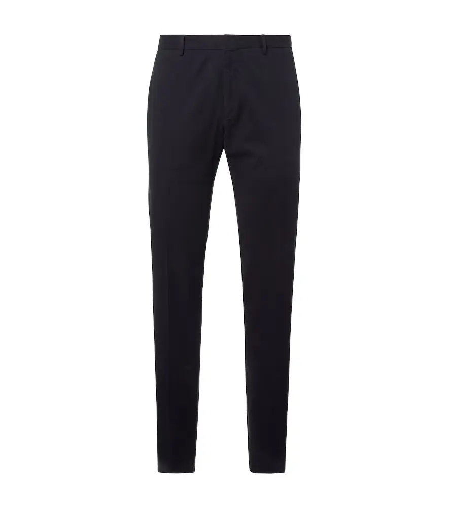Zegna Cotton-blend straight pants