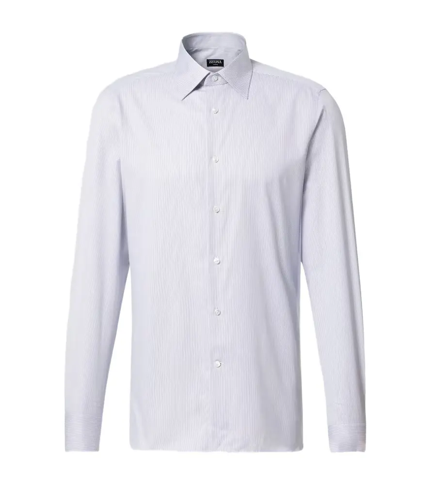 Zegna Striped cotton shirt
