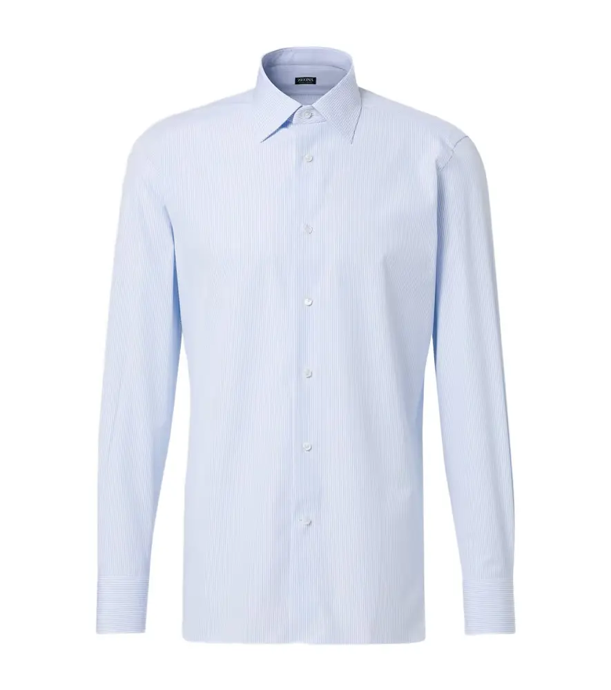 Zegna Striped cotton shirt