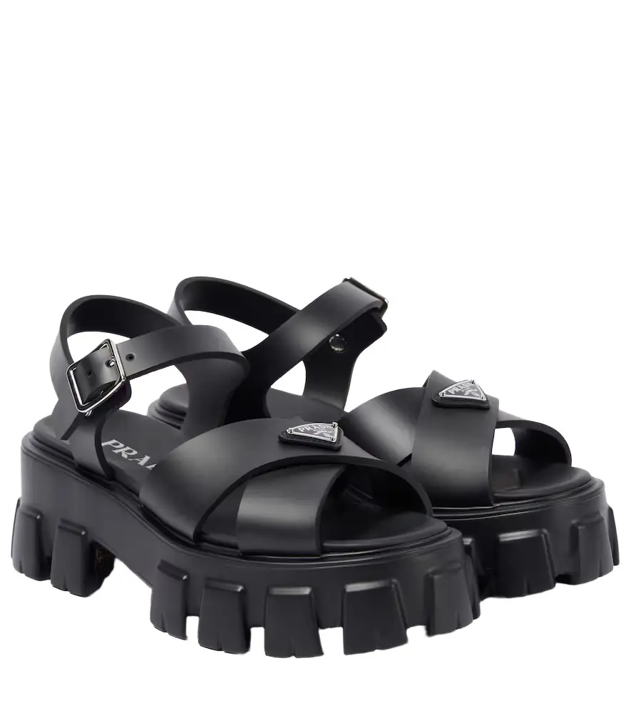 Prada Monolith platform sandals