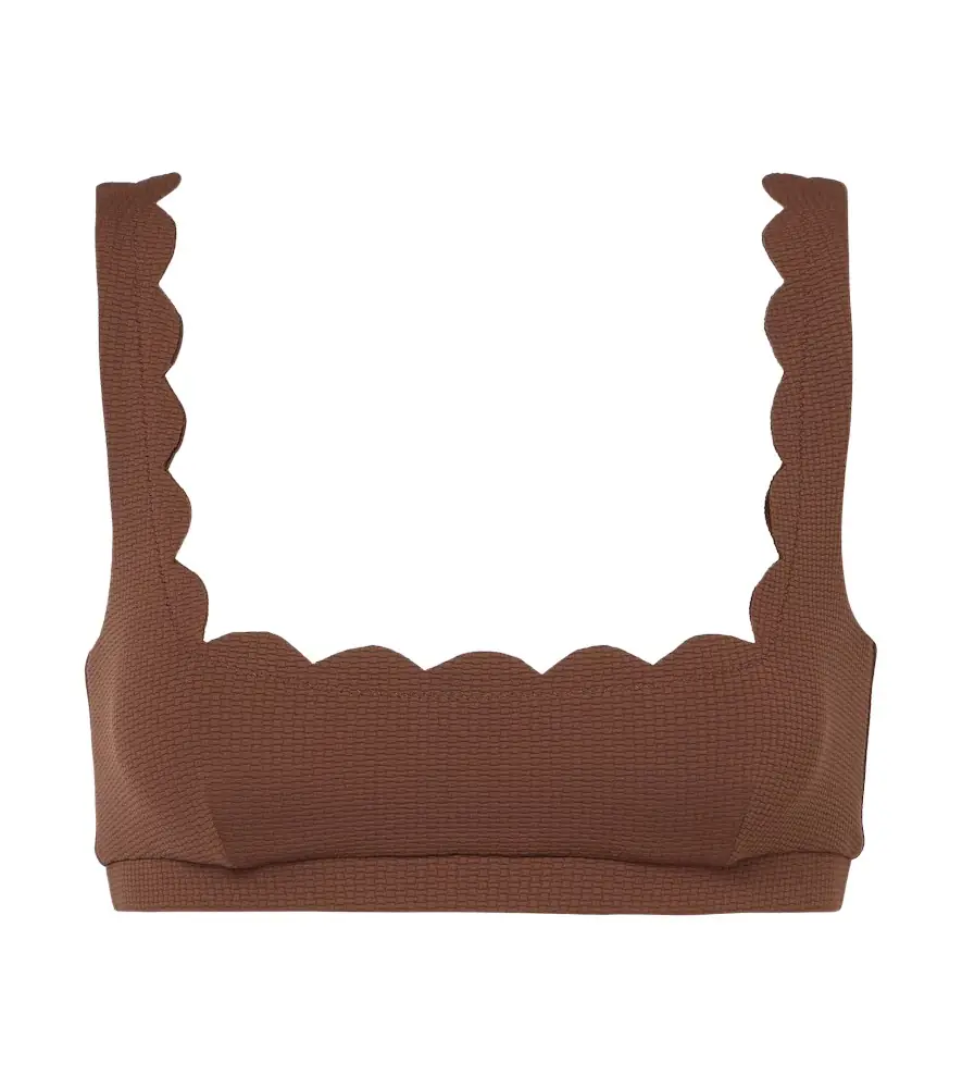 Marysia Mini Palm Springs scalloped bikini top