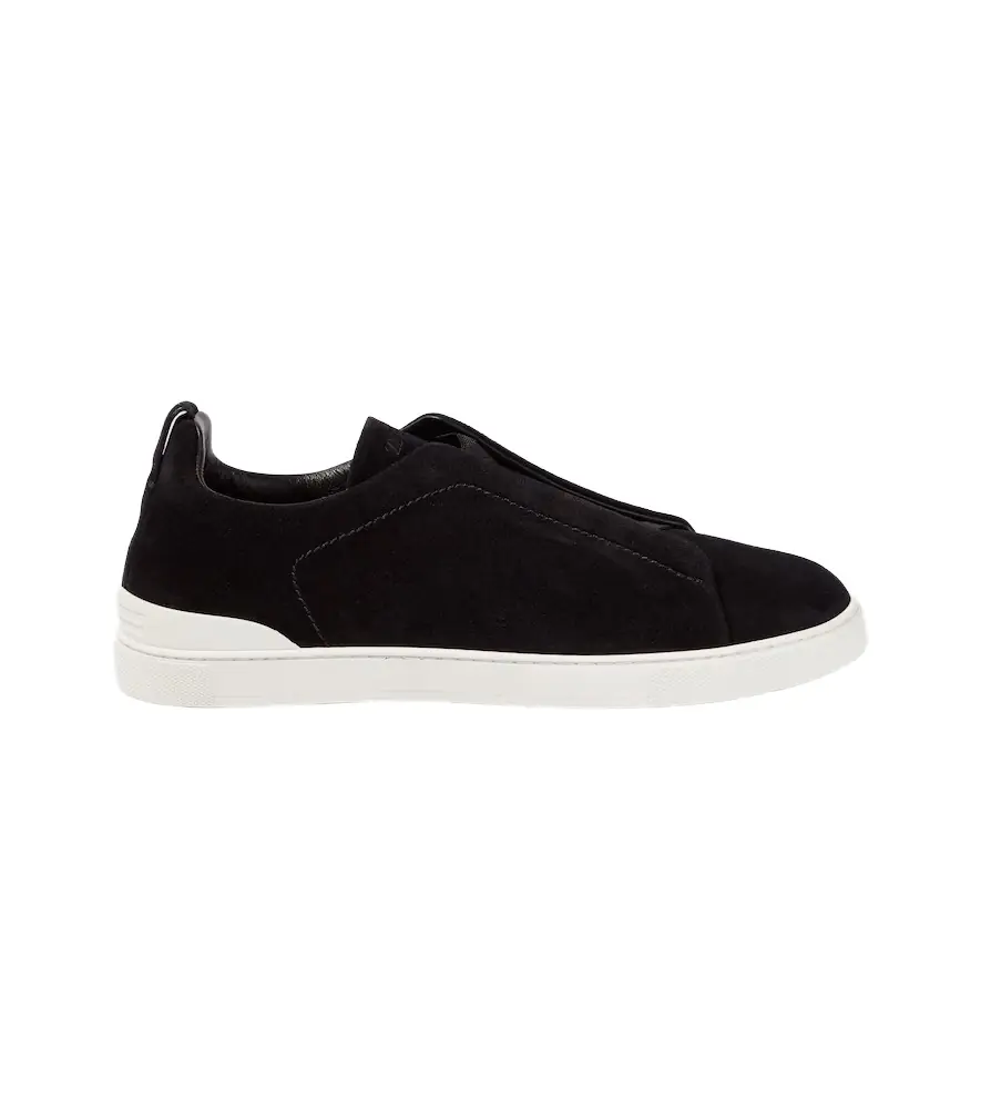 Zegna Triple Stitch suede sneakers