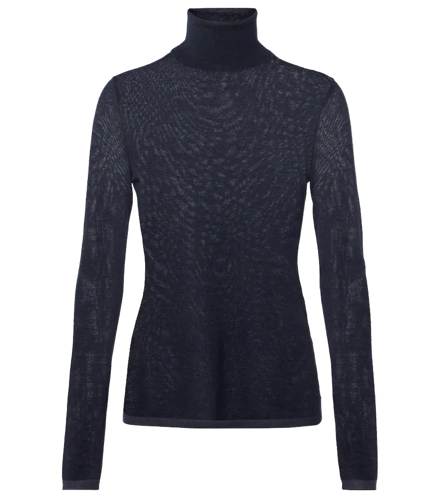 Gabriela Hearst Costa cashmere and silk turtleneck top