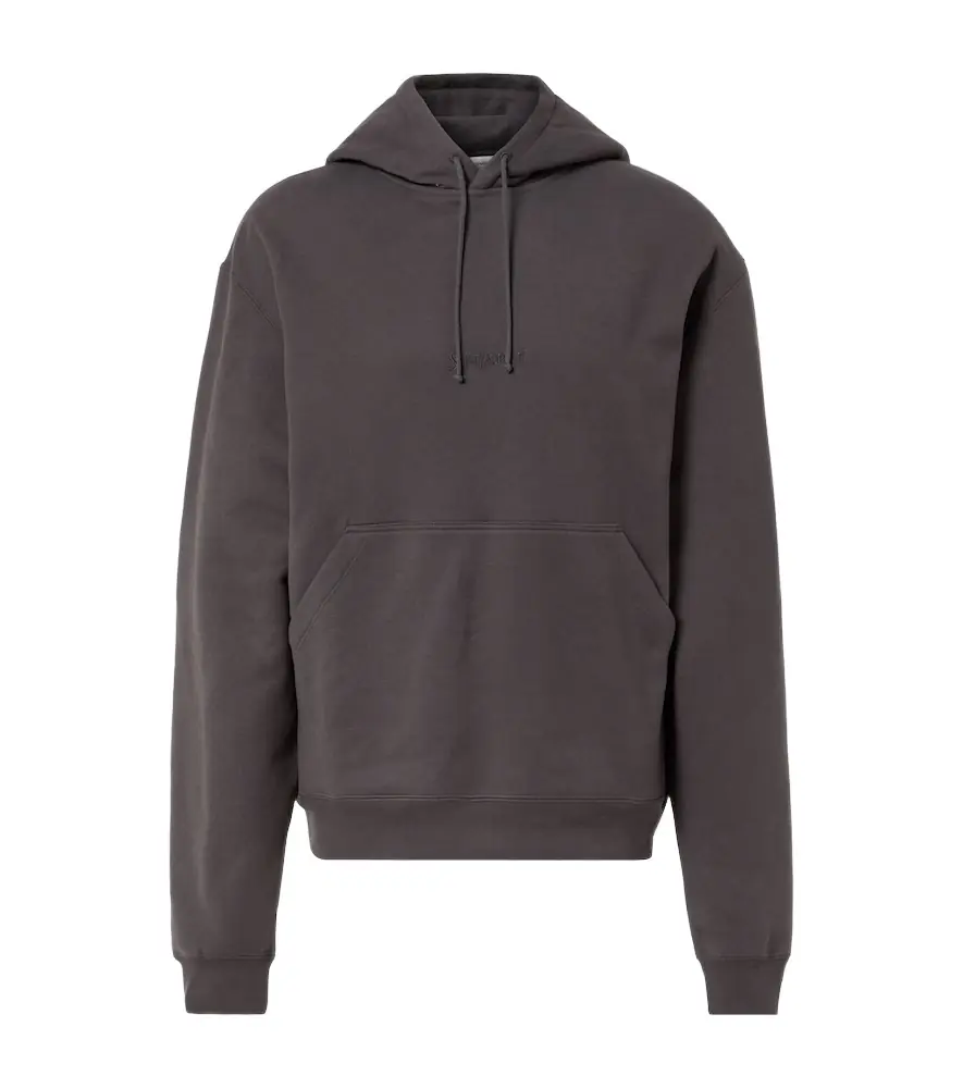 Saint Laurent Logo cotton hoodie