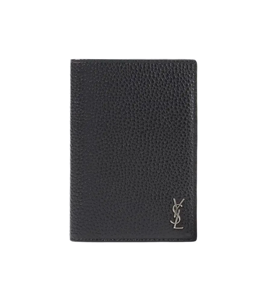 Saint Laurent Leather passport holder